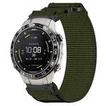 For Garmin MARQ Aviator Gen 2 22mm Nylon Hook And Loop Fastener Watch Band(Army Green)