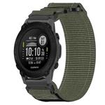 For Garmin Descent G1 22mm Nylon Hook And Loop Fastener Watch Band(Grey)