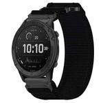 For Garmin Tactix Delta 26mm Nylon Hook And Loop Fastener Watch Band(Black)