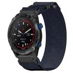 For Garmin Descent MK 2i 26mm Nylon Hook And Loop Fastener Watch Band(Blue)