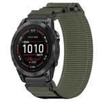 For Garmin Epix Pro 42mm 20mm Nylon Hook And Loop Fastener Watch Band(Grey)