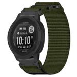 For Garmin Instinct 2S 20mm Nylon Hook And Loop Fastener Watch Band(Army Green)