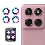 For Motorola Edge 60 Fusion ENKAY Hat-Prince 9H Rear Camera Lens Aluminium Alloy Tempered Glass Film(Colorful)