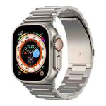 For Apple Watch Series 8 45mm I-Shaped Titanium Watch Band(Titanium)