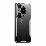 For Huawei Pura 70 Pro Blade Series TPU Hybrid Metal Phone Case(Silver)