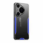 For Huawei Pura 70 Pro Blade Series TPU Hybrid Metal Phone Case(Blue)