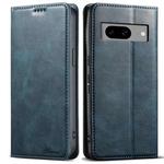For Google Pixel 8a Suteni J02 Oil Wax Wallet Leather Phone Case(Blue)