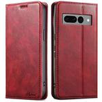 For Google Pixel 7 Suteni J02 Oil Wax Wallet Leather Phone Case(Red)