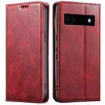 For Google Pixel 7a Suteni J02 Oil Wax Wallet Leather Phone Case(Red)