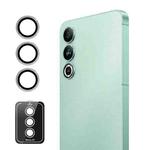 For Meizu 20 ENKAY Hat-Prince 9H Rear Camera Lens Aluminium Alloy Tempered Glass Film(Silver)