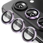 For Samsung Galaxy Z Fold6 ENKAY Hat-Prince 9H Rear Lens Aluminium Alloy Tempered Glass Film(Purple)