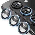 For Samsung Galaxy Z Fold6 ENKAY Hat-Prince 9H Rear Lens Aluminium Alloy Tempered Glass Film(Light Blue)