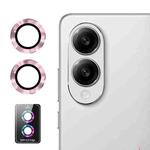 For Samsung Galaxy S25 Edge ENKAY Hat-Prince 9H Rear Camera Lens Aluminium Alloy Tempered Glass Film(Pink)