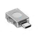JS-103 USB to Type-C 3.0 Converter High Speed U Disk OTG Adapter(Silver)