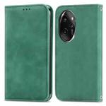For Honor 100 Pro Retro Skin Feel Magnetic Flip Leather Phone Case(Green)