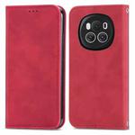 For Honor Magic6 Retro Skin Feel Magnetic Flip Leather Phone Case(Red)