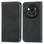 For Honor Magic6 Pro Retro Skin Feel Magnetic Flip Leather Phone Case(Black)