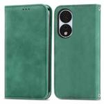 For Honor X7b Retro Skin Feel Magnetic Flip Leather Phone Case(Green)