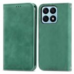 For Honor X8b Retro Skin Feel Magnetic Flip Leather Phone Case(Green)