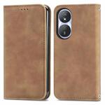 For Honor Play 50 Plus Retro Skin Feel Magnetic Flip Leather Phone Case(Brown)