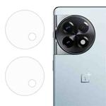 For OnePlus Ace 2 / 11R 2pcs ENKAY 9H Rear Camera Lens Tempered Glass Film(Transparent)