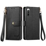 For Sony Xperia 10 IV Love Zipper Lanyard Leather Phone Case(Black)