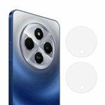 For Redmi 14R 2pcs ENKAY Hat-Prince 9H Rear Camera Lens Tempered Glass Film(Transparent)