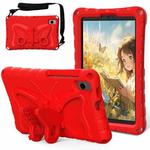 For Samsung Galaxy Tab A7 Lite T220 Butterfly Bracket EVA Shockproof Tablet Case(Red)