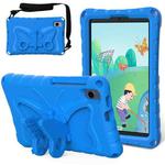 For Samsung Galaxy Tab A9 X110 Butterfly Bracket EVA Shockproof Tablet Case(Blue)