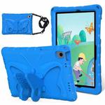 For Samsung Galaxy Tab A9+ X210 / X216 Butterfly Bracket EVA Shockproof Tablet Case(Blue)