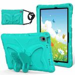 For Samsung Galaxy Tab A9+ X210/X216 Butterfly Bracket EVA Shockproof Tablet Case(Mint Green)