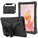 For Samsung Galaxy Tab S6 Lite 10.4 P620 Butterfly Bracket EVA Shockproof Tablet Case(Black)