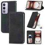 For OPPO A3 Pro Retro Skin Feel Magnetic Flip Leather Phone Case(Black)