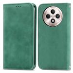 For OPPO Reno12 F Retro Skin Feel Magnetic Flip Leather Phone Case(Green)