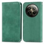 For  Realme 12 Pro+ Retro Skin Feel Magnetic Flip Leather Phone Case(Green)