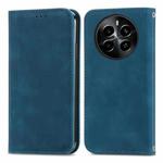 For Realme 13 Pro Retro Skin Feel Magnetic Flip Leather Phone Case(Blue)