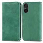 For Sony Xperia 5 V Retro Skin Feel Magnetic Flip Leather Phone Case(Green)