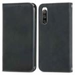 For Sony Xperia 10 IV Retro Skin Feel Magnetic Flip Leather Phone Case(Black)