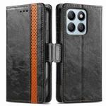 For Honor X8b CaseNeo Splicing Dual Magnetic Buckle Leather Phone Case(Black)