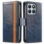 For Honor X8b CaseNeo Splicing Dual Magnetic Buckle Leather Phone Case(Blue)