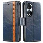 For Honor X7B CaseNeo Splicing Dual Magnetic Buckle Leather Phone Case(Blue)