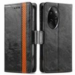 For Honor 100 Pro 5G CaseNeo Splicing Dual Magnetic Buckle Leather Phone Case(Black)