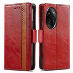 For Honor 100 Pro 5G CaseNeo Splicing Dual Magnetic Buckle Leather Phone Case(Red)