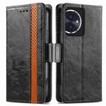 For Honor 100 5G CaseNeo Splicing Dual Magnetic Buckle Leather Phone Case(Black)