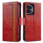 For Honor 100 5G CaseNeo Splicing Dual Magnetic Buckle Leather Phone Case(Red)