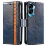 For Honor X50i CaseNeo Splicing Dual Magnetic Buckle Leather Phone Case(Blue)