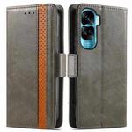 For Honor X50i CaseNeo Splicing Dual Magnetic Buckle Leather Phone Case(Gray)