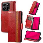 For Honor 200 Smart CaseNeo Splicing Dual Magnetic Buckle Leather Phone Case(Red)