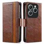 For Infinix Hot 40 CaseNeo Splicing Dual Magnetic Buckle Leather Phone Case(Brown)