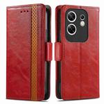 For Infinix Zero 30 4G CaseNeo Splicing Dual Magnetic Buckle Leather Phone Case(Red)